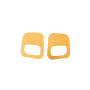 Bronze geometric cube earrings